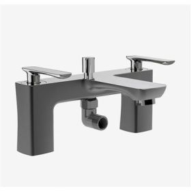 Eastbrook Helston Bath Shower Mixer Tap (BSM) with Handset Gloss Anthracite