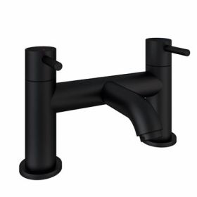 Eastbrook Meriden Bath Filler Tap with Curved Spout Matt Black