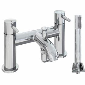 Eastbrook Meriden Bath Shower Mixer Tap with Handset, Hose and Holder Chrome