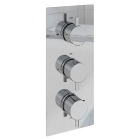 Eastbrook Meriden Triple Thermostatic Concealed Shower Valve - Chrome