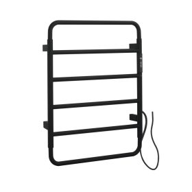 Just Taps Aero Matt Black Electric Towel Radiator