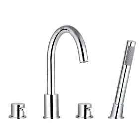 Saneux Pascale four hole Bath set - Chrome