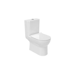 Saneux AIR close coupled open back WC pan - rimless - Gloss White