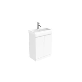 Saneux AIR 60cm 2 door floor standing unit – Gloss White