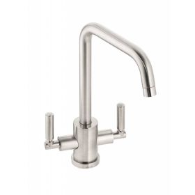 Abode Atlas Quad Monobloc Kitchen mixer Tap Brushed Nickel