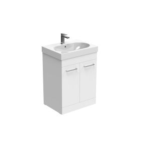 Saneux AUSTEN 60cm 2 door floor standing unit - Matt White