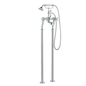 Just Taps Grosvenor Cross Bath Shower Mixer With Kit