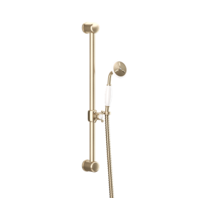 Crosswater Belgravia 600mm Slide Rail Handset And Hose-Brushed Brass