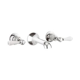 Crosswater Belgravia Lever Basin 3 Hole Set-Chrome