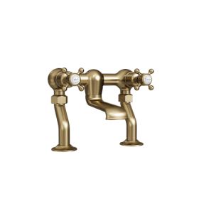 Crosswater Belgravia Crosshead Bath Filler-Brushed Brass