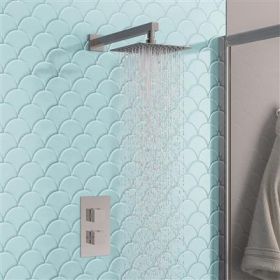 Eastbrook Shower Bundle with Concealed Valve, Square Shower Head And Arm - Chrome