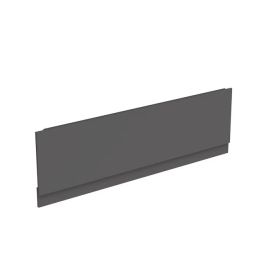 Saneux 1700x480mm bath panel & plinth - Matt Iron Grey