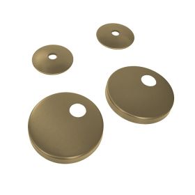 Abacus Toilet Seat Hinge Cover Plates Brushed Brass