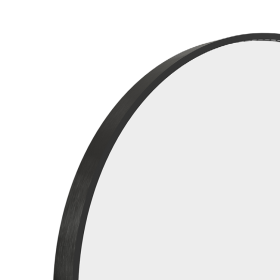 Origins Living Lomax Round Mirror Black