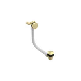 Saneux COS bath filler overflow and clicker waste - Brushed Brass