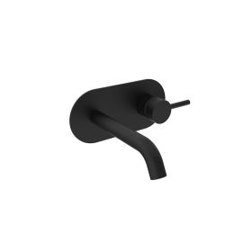 Saneux COS wall mounted basin mixer - Matt Black