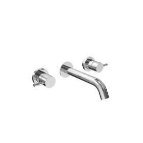 Saneux COS 3 piece wall mounted basin mixer - Chrome