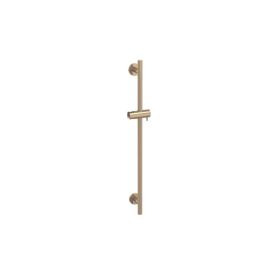 Saneux COS round shower slider rail - Brushed Bronze