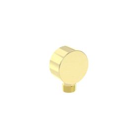 Saneux COS round shower outlet elbow – Brushed Brass