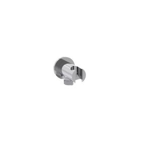 Saneux COS Round Shower Outlet Elbow and Holder - Chrome