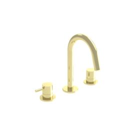 Saneux COS 3 Tap Hole Deck mounted KIT - w/ Classic handle - Brushed Brass (PVD)