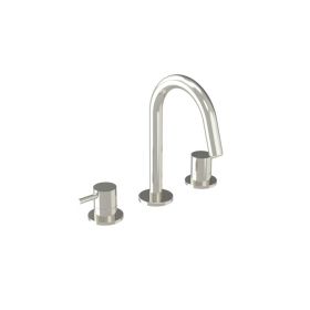 Saneux COS 3 Tap Hole Deck mounted KIT - w/ Classic handle - Brushed Nickel (PVD)