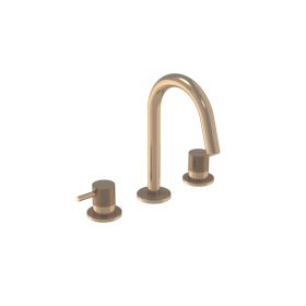 Saneux COS 3 Tap Hole Deck mounted KIT - w/ Knurled handle - Brushed Bronze (PVD)