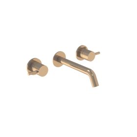 Saneux COS 3 Tap Hole Wall mounted KIT - w/ Classic spout (170mm) w/ Classic handle - Brushed Bronze (PVD)