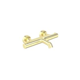 Saneux COS Thermostatic Bath Shower Mixer - Brushed Brass (PVD)