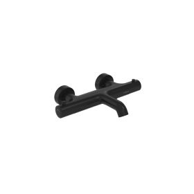 Saneux COS Thermostatic Bath Shower Mixer - Satin Black (PVD)