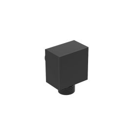 Saneux TOOGA square shower outlet elbow - Matt Black