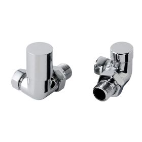 Just Taps Chrome Radiator Brass Angle Valve