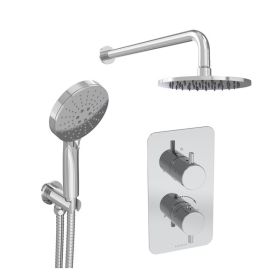 Saneux COS 2 way shower kit - w/ 3 Function Handset and Shower Head - Chrome