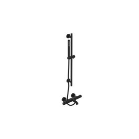 Saneux COS Exposed Bath Shower Mixer Kit - w/ Slider Rail and Slim Handset - Satin Black