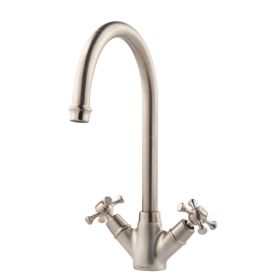 Clearwater Cottage Kitchen mixer Tap Brushed Nickel