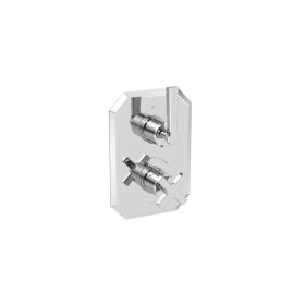 Saneux CROMWELL 1 way thermostatic shower valve kit with lever handles - Chrome