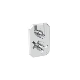 Saneux CROMWELL 2 way thermostatic shower valve kit with lever handles - Chrome