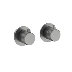 Crosswater Module 3ONE6 3 Outlet 2 Handle Shower Valve Stainless Slate