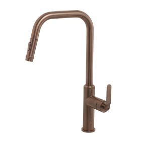 Just Taps Decor Brushed Bronze Single Lever Pull Out Sink Mixer