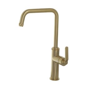 Just Taps Decor Brushed Brass Single Lever Sink Mixer