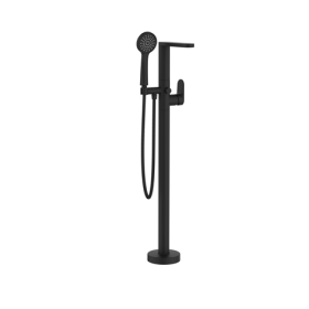 Crosswater Fuse Matt Black Floor Standing Bath Shower Mixer