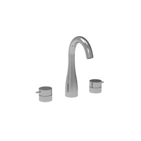 Saneux EDEN 3 piece deck mounted basin mixer - Chrome