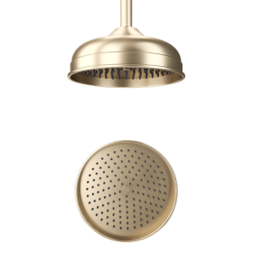 Crosswater Belgravia 200mm Easy Clean Showerhead-Brushed Brass