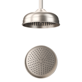 Crosswater Belgravia 200mm Easy Clean Showerhead-Brushed Nickel