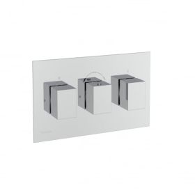 Saneux TOOGA 3 way handles & plate finish kit in landscape (for TO221.L) - Chrome