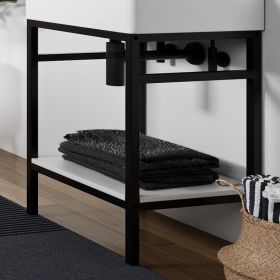 Abacus Concept Noir 50cm Shelf White (Solid Surface)