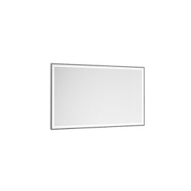 Abacus Line Mirror 1200x600 Matt Silver
