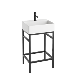 Abacus Concept Noir 50cm 1TH Basin And Washstand