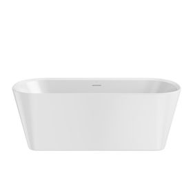 Crosswater Carne Free Standing 1700 x 750mm Grande Bath-White Gloss