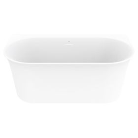 Crosswater Cursa 1500 x 800mm Back To Wall Bath Matt White